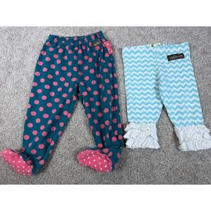 Set of 2 Matilda Jane Girls Leggings 12-18 Months